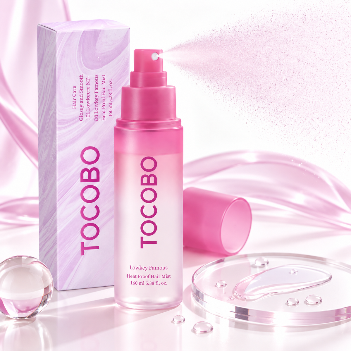 TOCOBO Heat Proof Hair Mist 01 Lowkey Famous 160ml