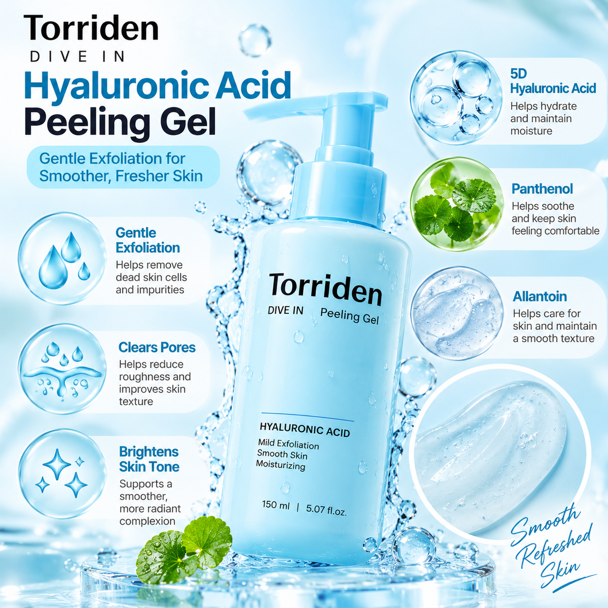Torriden Dive In Hyaluronic Acid Peeling Gel 150ml