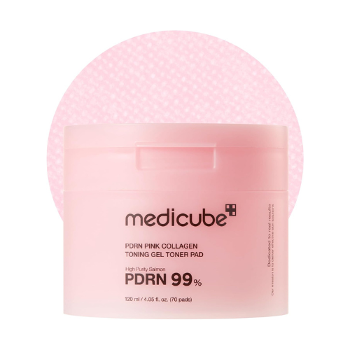 Medicube PDRN Pink Collagen Toning Gel Toner Pad (70 Pads)