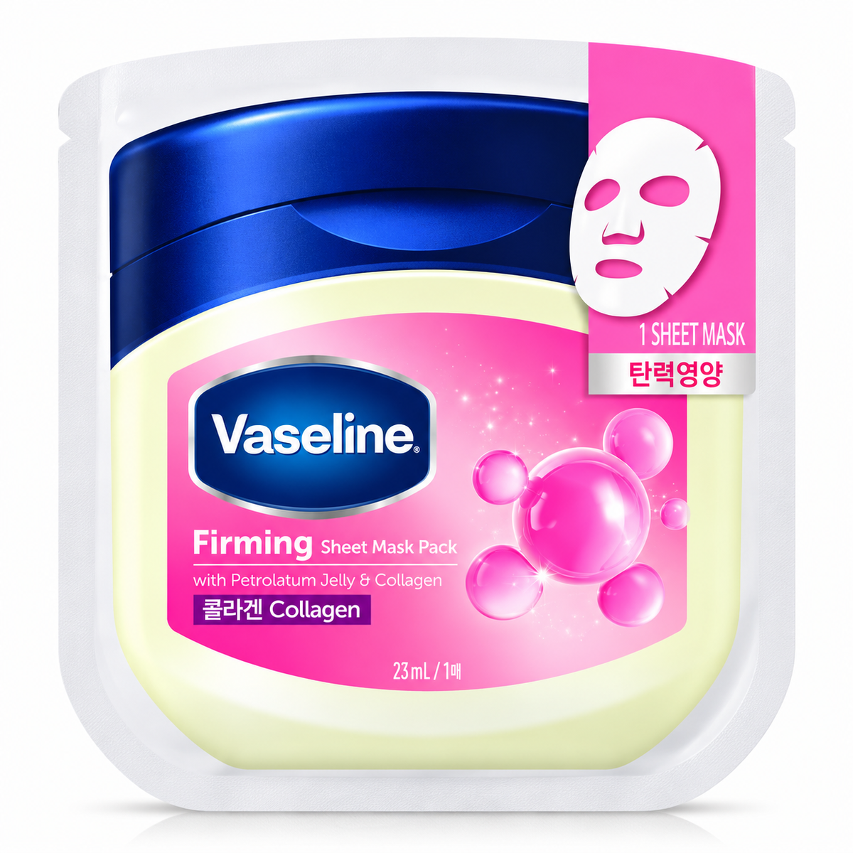 Vaseline Firming Sheet Mask with Petrolatum Jelly & Collagen 23 ml – 1 Sheet
