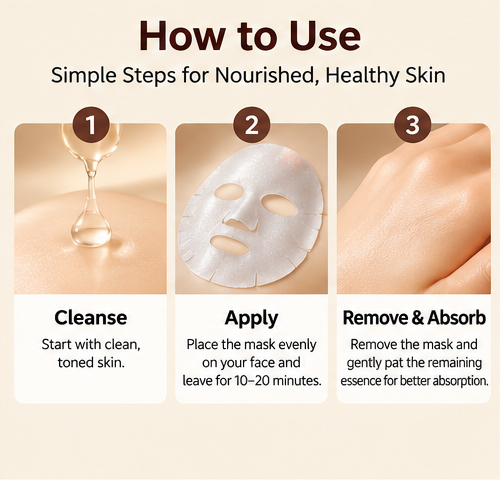 Vaseline Nourishing Sheet Mask Pack with Petrolatum Jelly Madecassoside 23 ml - 1 Sheet