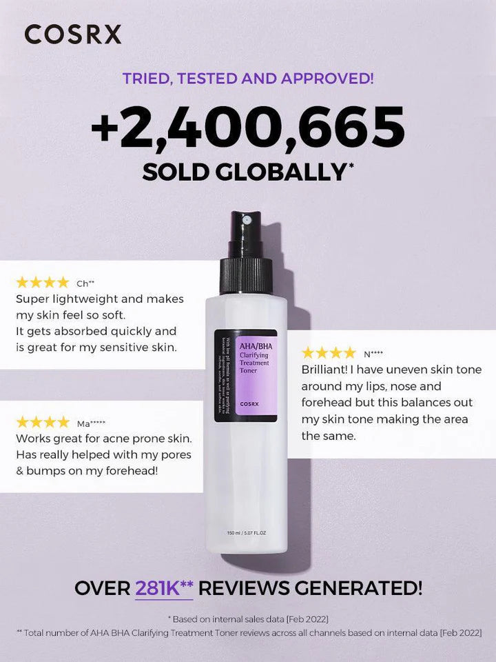 COSRX AHA/BHA Clarifying Treatment Toner 50ml