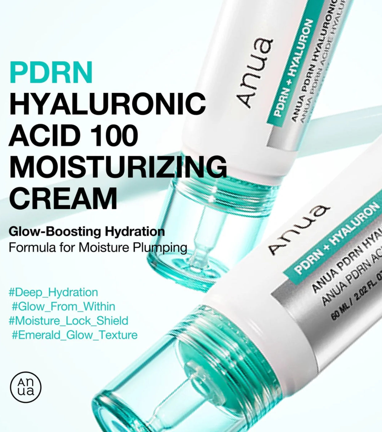 Anua PDRN Hyaluronic Acid 100 Moisturizing Cream (60 ml)