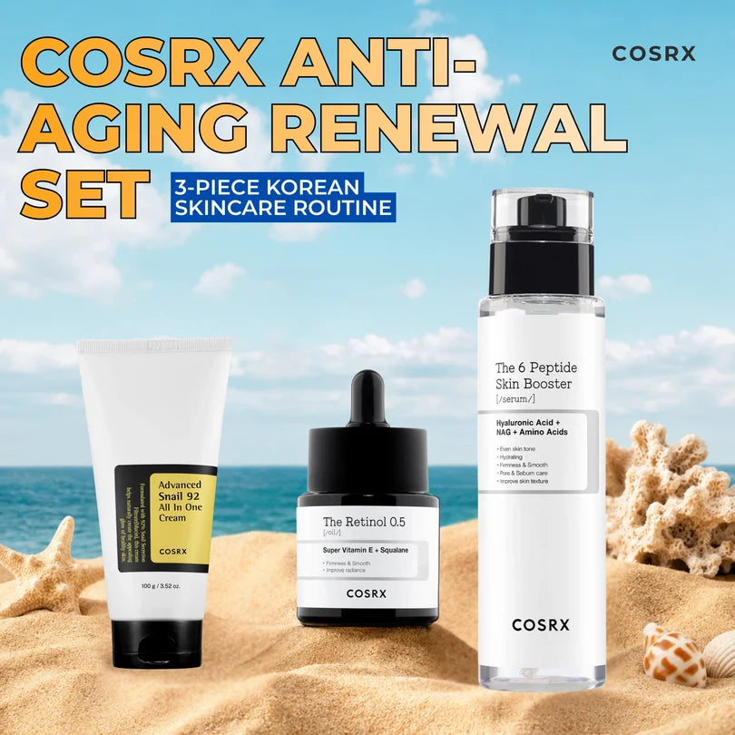 COSRX Anti-Aging Renewal Set – 3-Piece Korean Skincare Routine