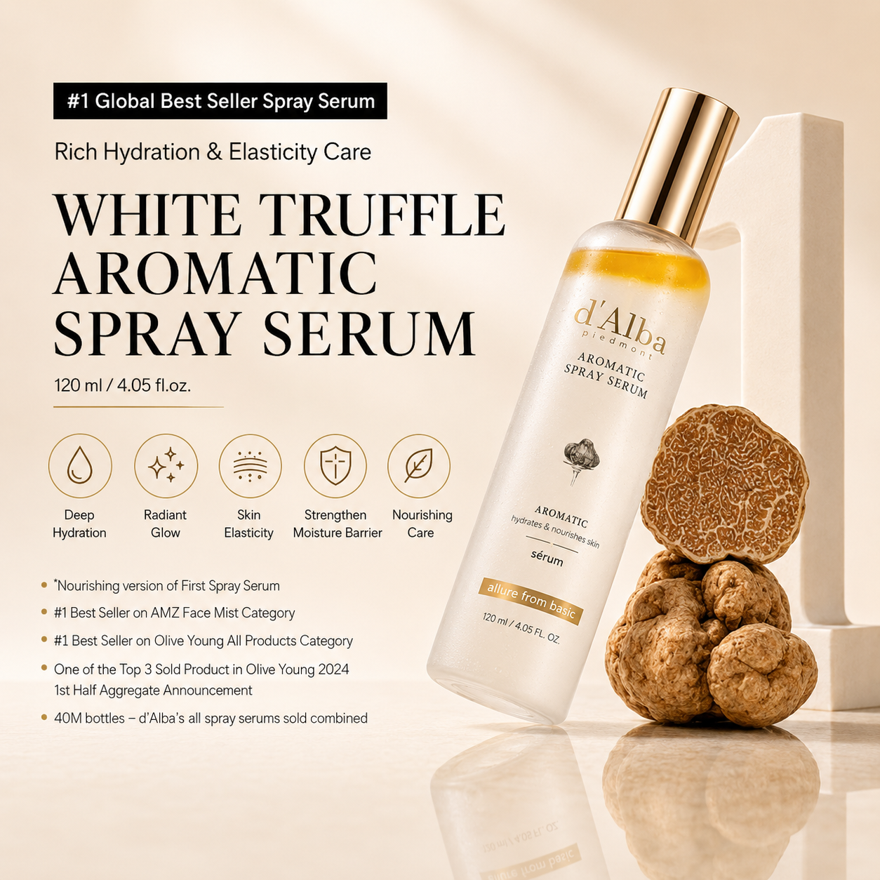 d’Alba White Truffle First Aromatic Spray Serum 120ml