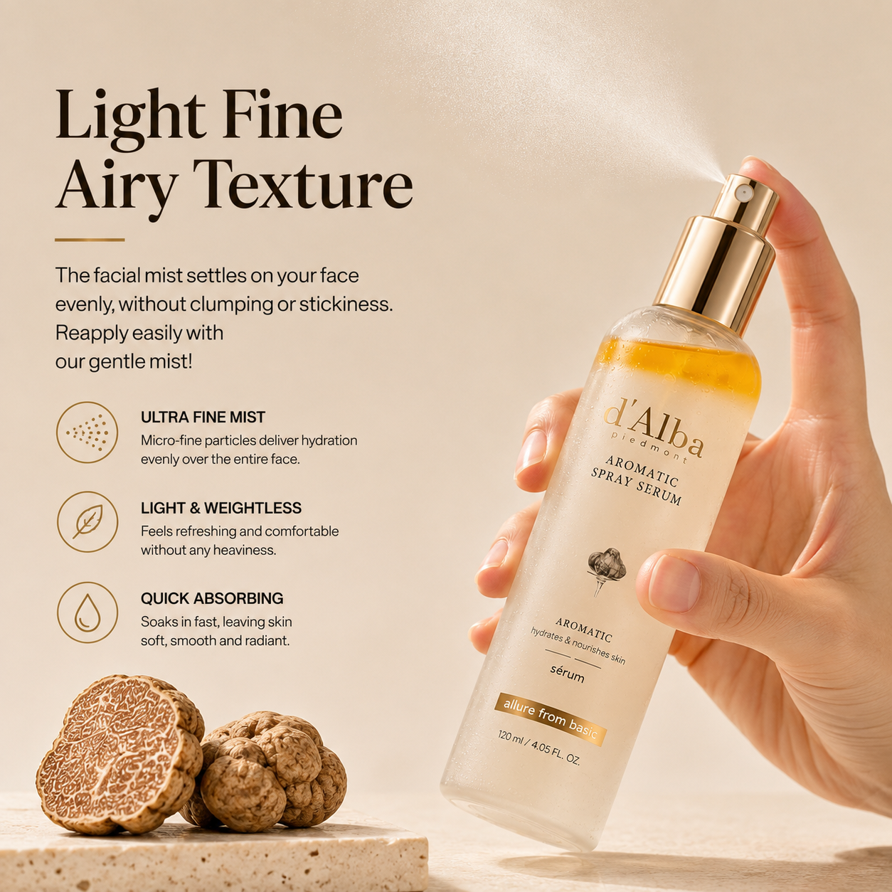 d’Alba White Truffle First Aromatic Spray Serum 120ml