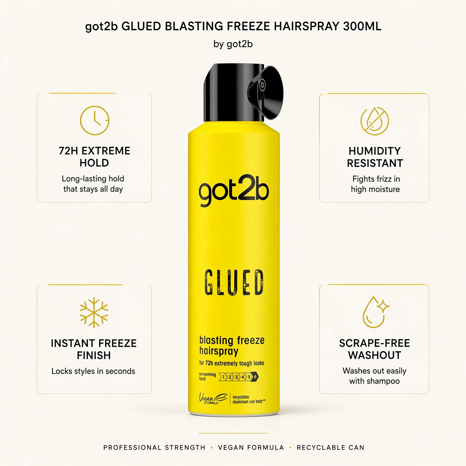 got2b Glued Blasting Freeze Hairspray 300ml