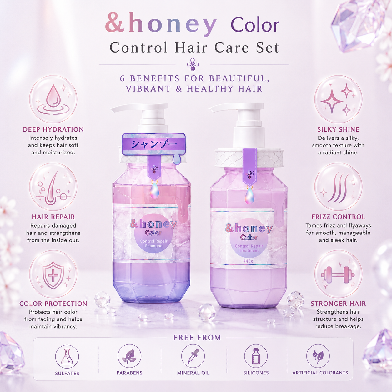 &honey Color Control Hair Care Set – 2-Piece