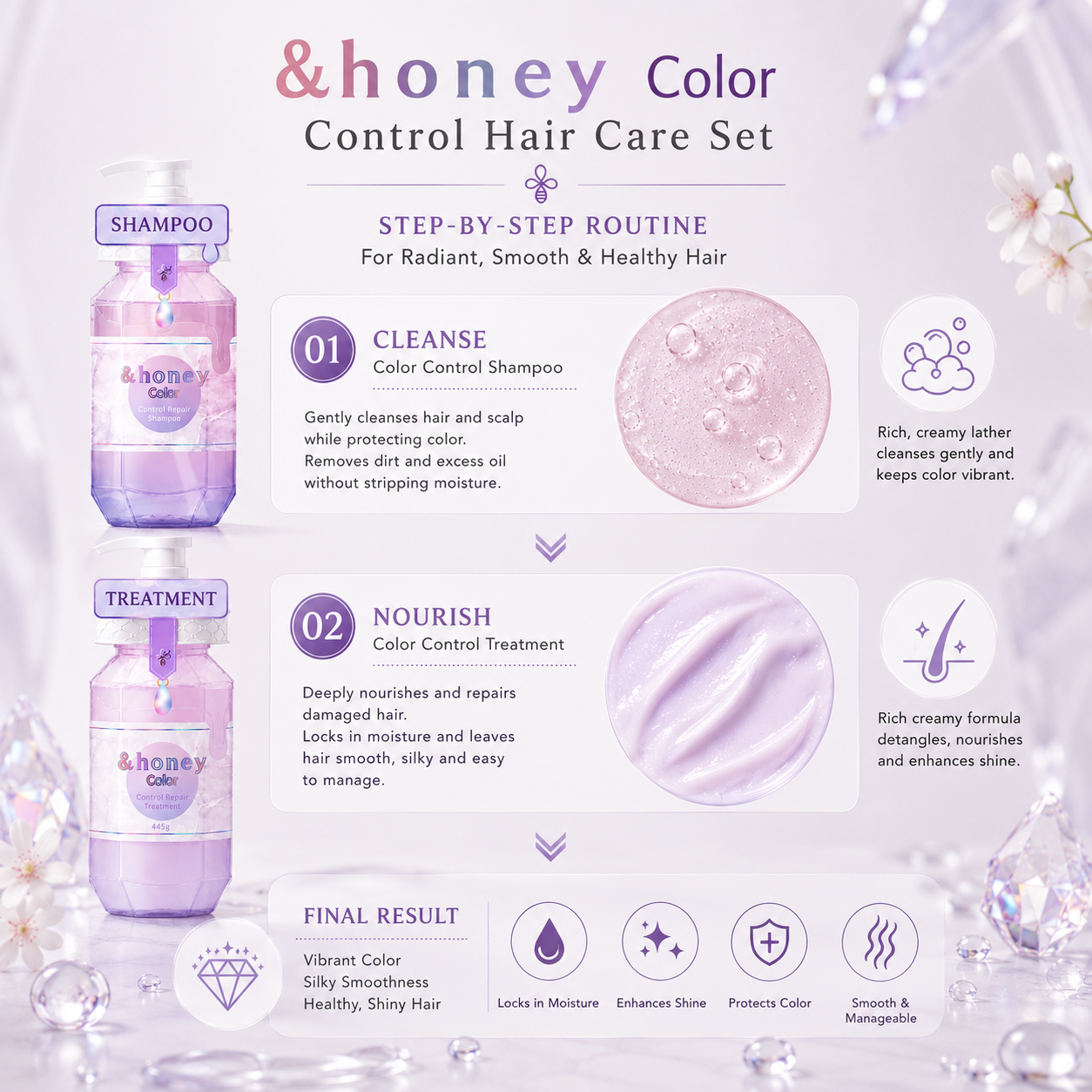 &honey Color Control Hair Care Set – 2-Piece