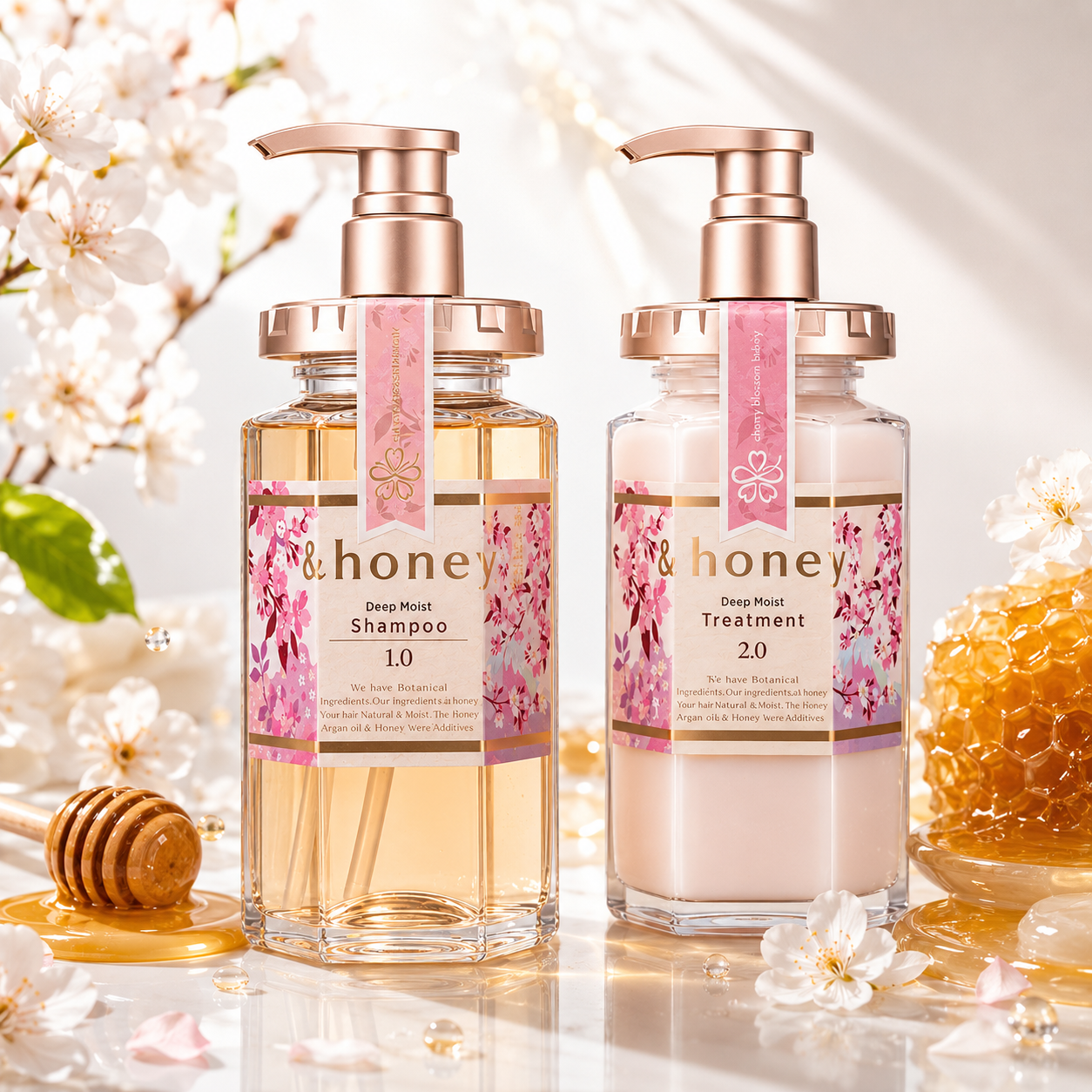 &honey Deep Moist Hair Care Set – 2-Piece