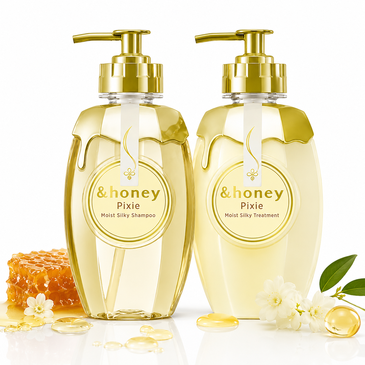 &honey Pixie Moist Silky Hair Care Set – 2-Piece