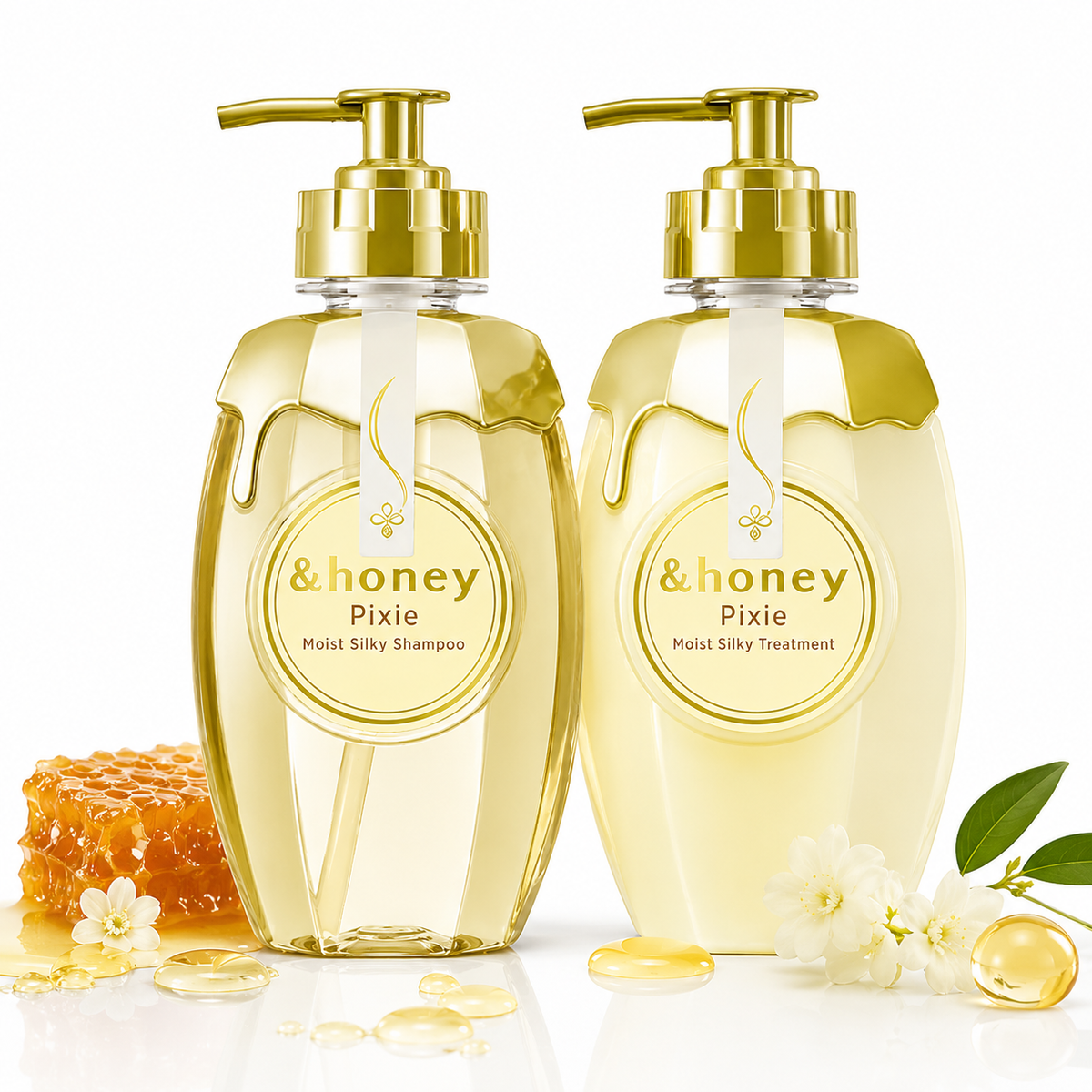 &honey Pixie Moist Silky Hair Care Set – 2-Piece