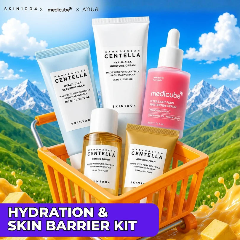 SKIN1004 & Medicube Hydration & Skin Barrier Kit – 5 Step Routine