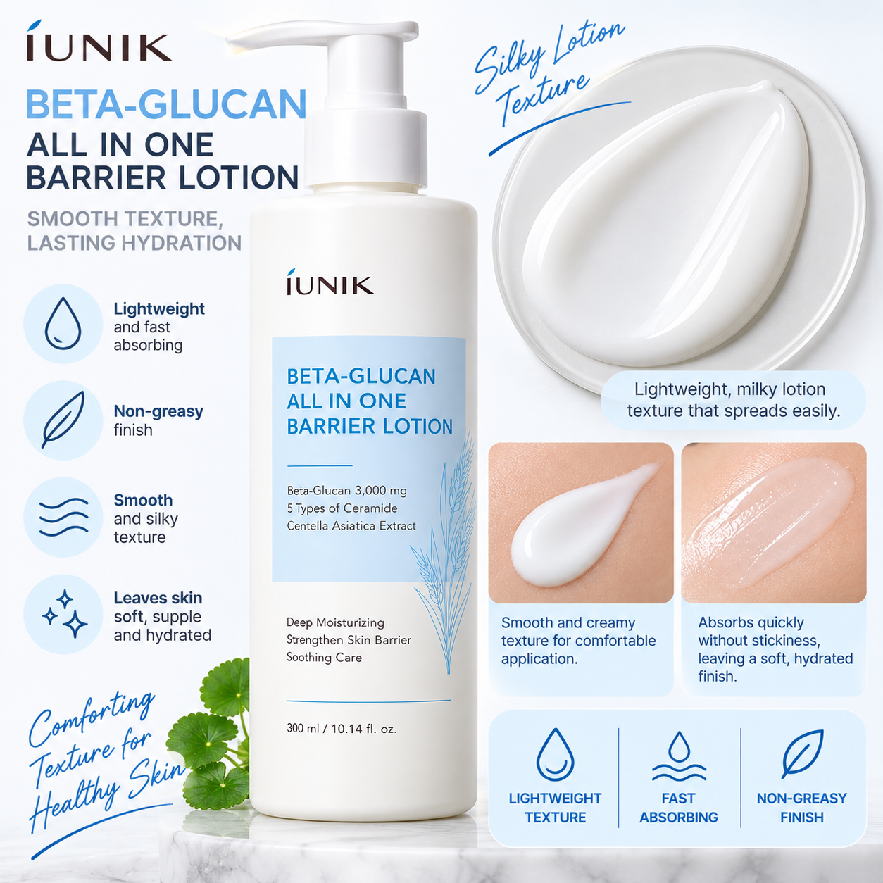iUNIK Beta-Glucan All In One Barrier Lotion 300ml