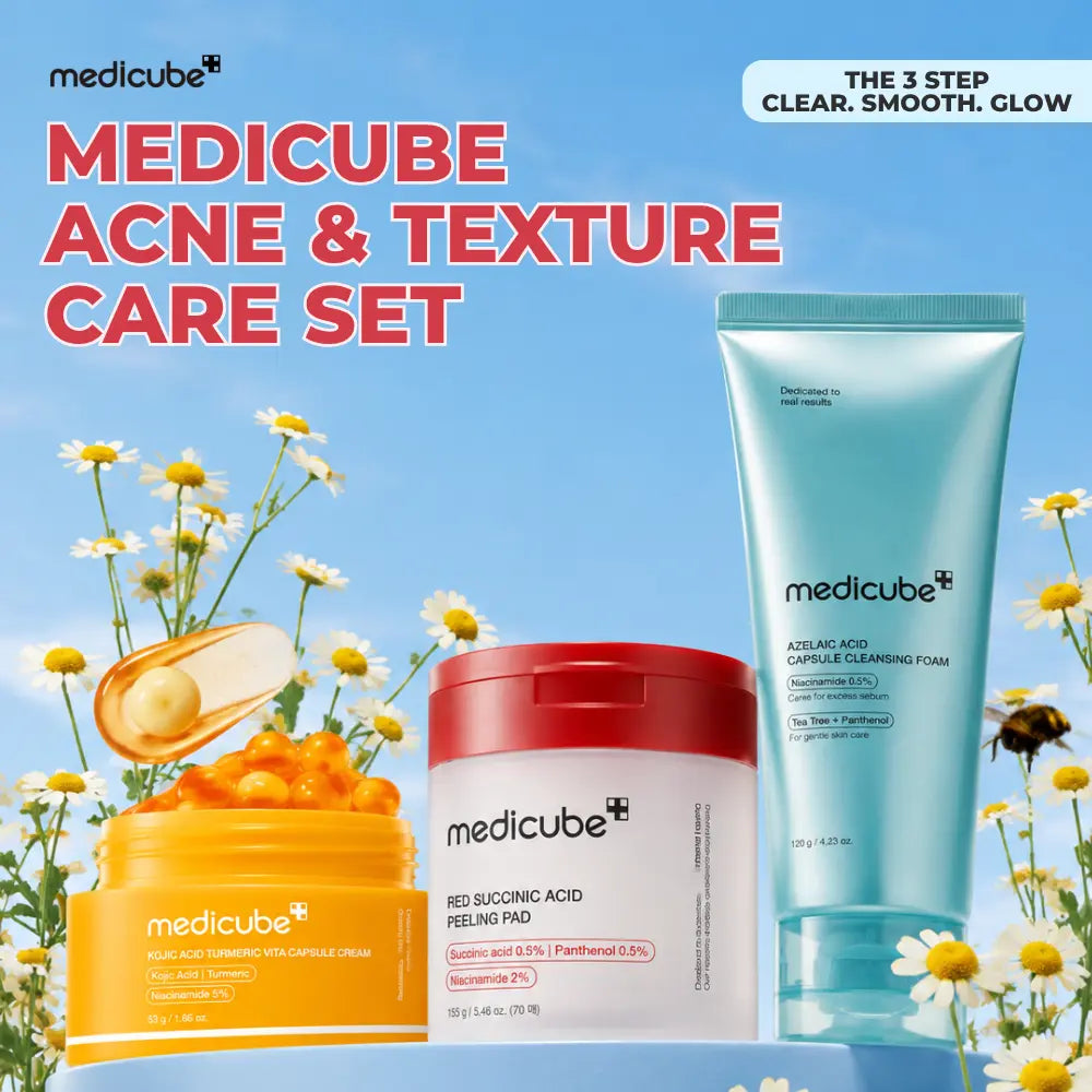 Medicube Acne & Texture Care Set – 3-Piece Korean Skincare Routine