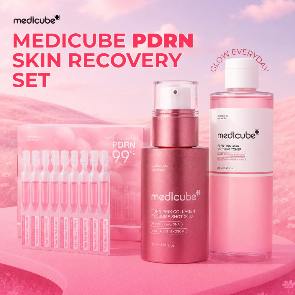 Medicube PDRN Skin Recovery Set – 3-Piece Korean Skincare Routine