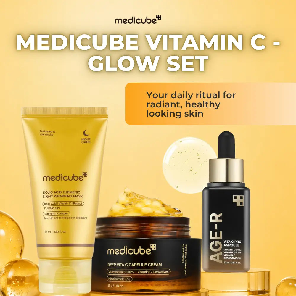 Medicube Vitamin C Glow Set – 3-Piece Korean Skincare Routine