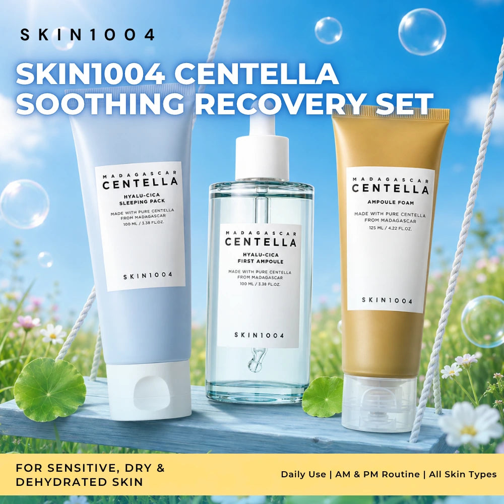SKIN1004 Centella Soothing Recovery Set – 3-Piece Korean Skincare Routine